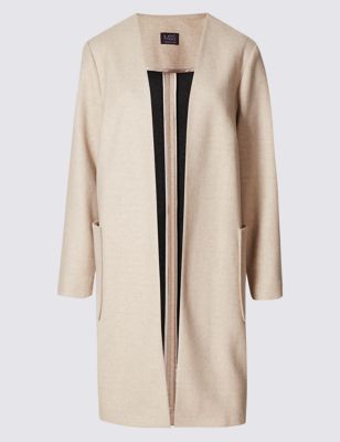 PETITE Double Face Coat with Wool